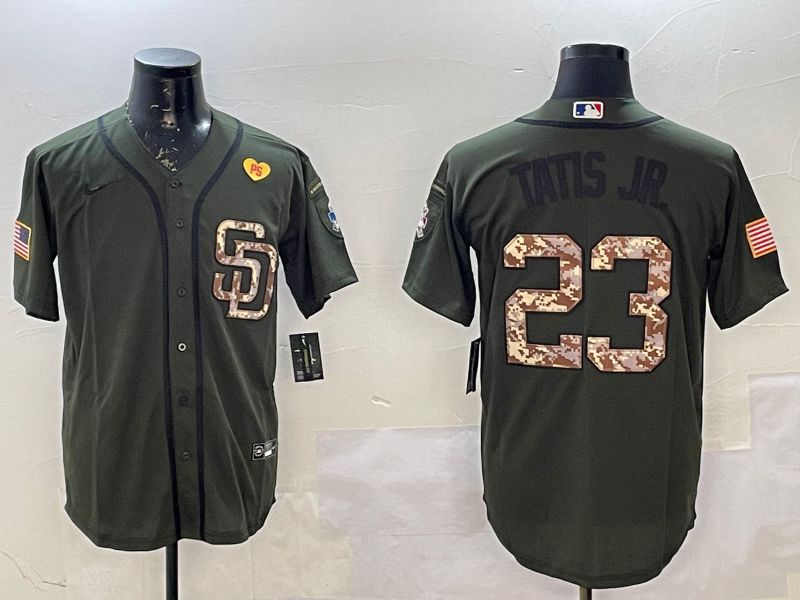 Men San Diego Padres #23 Tatis jr Green Game 2025 Nike MLB Jersey style 5